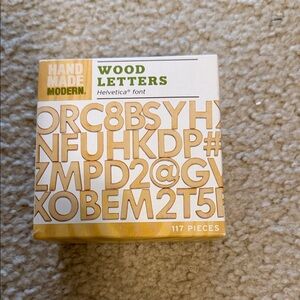 Wood Letters - Yellow
